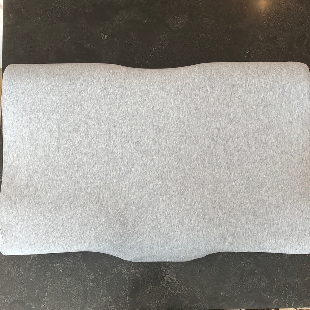Ergonomic Contour Pillow in Light Gray - Supportive Neck Comfort, New in box